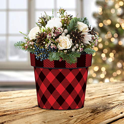 Studio M - Art Planter - 6" - Buffalo Check