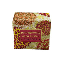 Greenwich Bay Trading Company Botanical Collection Bundle: Pomegranate - 2oz Mini Wrapped Soap Block + 2oz Mini Shea Butter Lotion