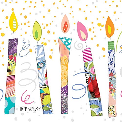Paperproducts Design - 5" Beverage Napkins - Birthday Candles