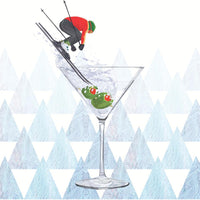 Paperproducts Design - 5" Beverage Napkins - Apres Ski Martini