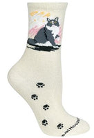 Wheel House Designs - Ragamuffin On Natural Socks - 10-13