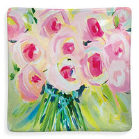 GreenBox - Decorative Dish 4.5" x 4.5" - Bouquet of Pink