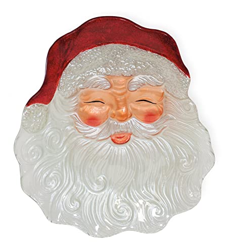 Boston International - Glass Plate - Santa Face