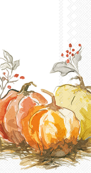 Boston International - Paper Guest Towel - Painted Pumpkin