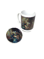 Bergsma Gallery - 15 oz Mug & Coaster - Humming in The Rain