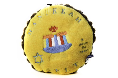 Copa Judaica - Jewish Plush Dog Toy - Hanukkah Gelt Money - Large