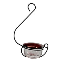 GC - Backyard Essentials - Glass Hummingbird Treat Feeder - (Clear/Red)