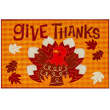 Olivia's Home - 32" x 22" Accent Rug - Give Thanks