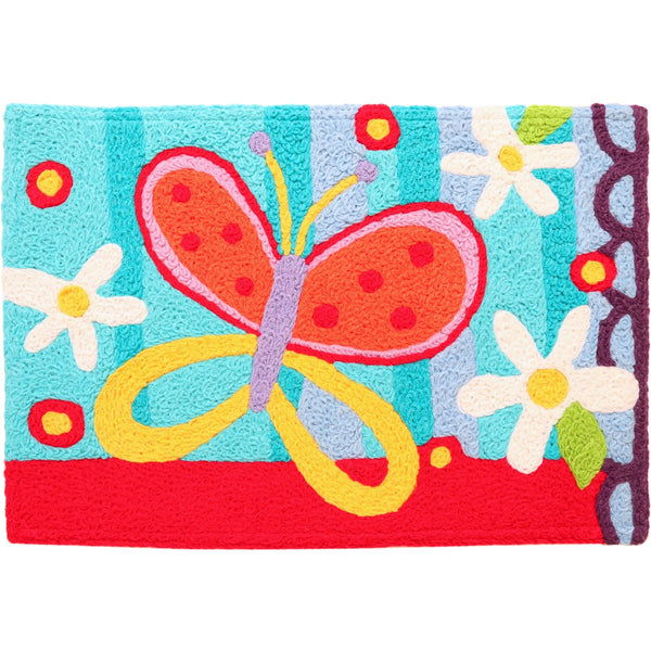 Jellybean - 30x20 Indoor/Outdoor Accent Rug - Beautiful Butterfly