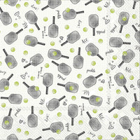 Boston International - 3-Ply 5" Cocktail Napkins -Pickleball Pattern