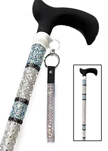 Jacqueline Lady Kent Sugar Cane - Adjustable Cane - Turquoise