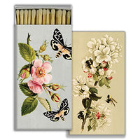 HomArt - Match Box Set of 2 - Insects & Floral - White