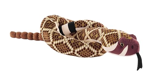 Wild Republic Snakes Eco Western Diamondback, Stuffed Animal, 54 Inches, Plush Toy, Fill is Spun Recycled Water Bottles, Eco Friendly