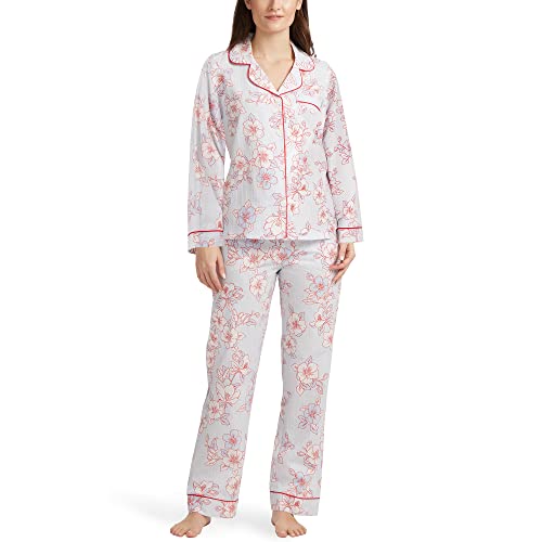 BedHead - Classic Cotton L/S Pajama Set - Courtyard Blooms - Large