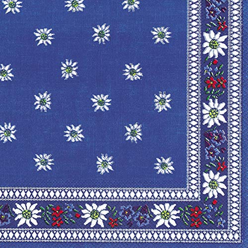 Boston International - 3-Ply 5" Cocktail Napkins - Edelweiss Blue