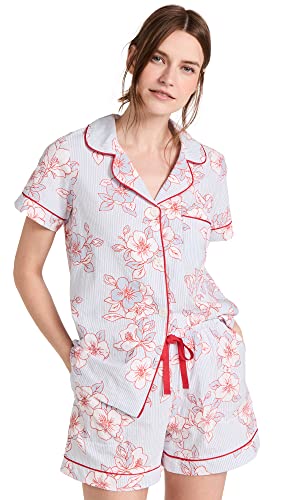 BedHead - Short Sleeve Shorty PJ Set - Courtyard Blooms - Large