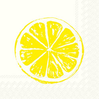 Boston International - 3-Ply 5" Cocktail Napkins - Lemon Bar