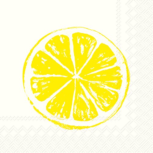Boston International - 3-Ply 5" Cocktail Napkins - Lemon Bar