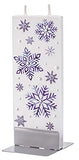 Flatyz - Twin Wick Flat Candle -  Blue Snowflakes