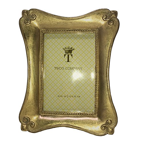 Two's Company - 4x6 Gold Foil Frames - Baroque