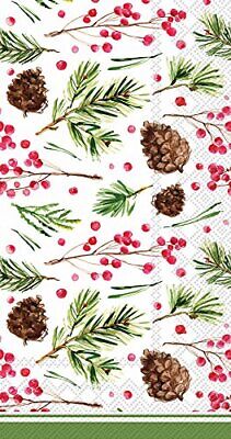 Boston International - Paper Guest Towel - Pinecone Pattern