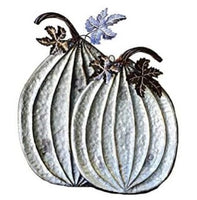 Vintage Floral - Metal Pumpkin Trays - 2 Piece Set