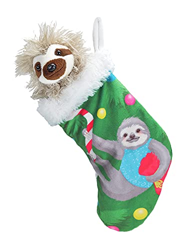 Wild Republic - Stuffed Plush Holiday Stockings - Sloth