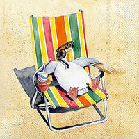 Boston International - 3-Ply 6.5" Lunch Napkins - Funny Seagulls Sun