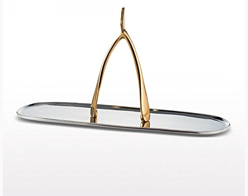 Lunares - Gold Plated Wishbone Passing Platter