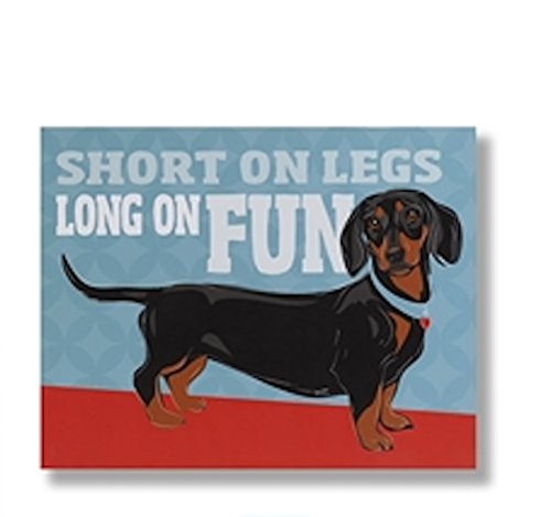 Giftcraft - Wall Sign - Dachshund - "Short on legs Long on Fun"