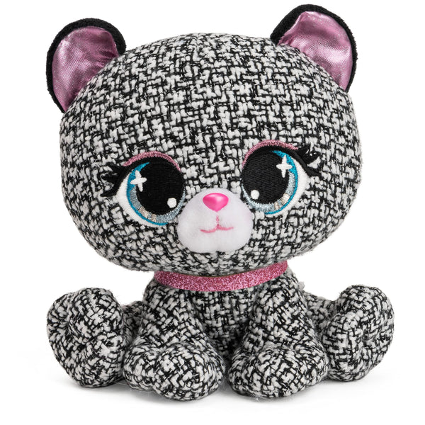 GUND - P.Lushes Designer Fashion Pets Khloe O’Bearci Teddy Bear Premium Stuffed Animal, Black & White, 6”