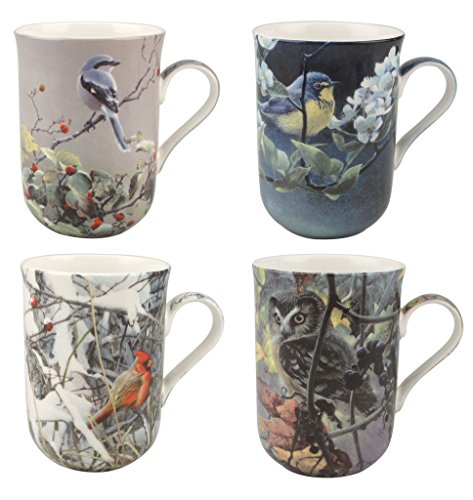 McIntosh Trading - Set of 4 Mugs - Bateman's Birds