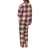 BedHead - Classic L/S Cotton Flannel Pajama Set - Festive Tartan - Large