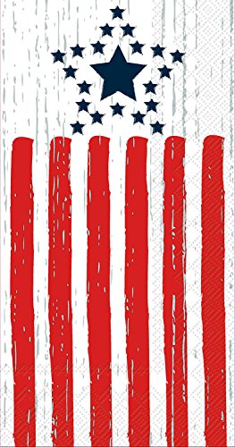 Boston International - Paper Guest Towel - Distressed Flag