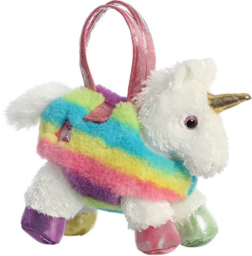 Aurora - Rainbow Trendy Pals - Pet Carrier - Unicorn - 8"