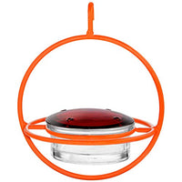 Couronne - Hanging Sphere Hummingbird Feeder w/ Perch - Orange