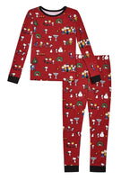 BedHead - Toddler Long Sleeve Jersey PJ Set - Peanuts Winter Fun - 4T
