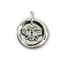 Anna Ruth Henriques - Oxidized Sterling Silver Necklace - Bee