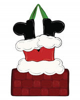 Studio M - Door Decor - Santa Down The Chimney