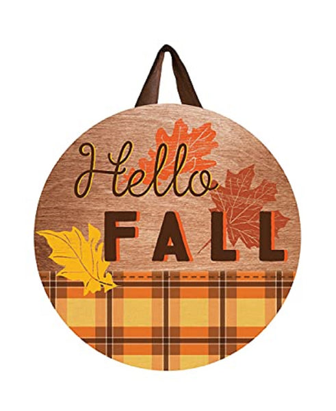 Studio M - Door Decor - Hello Fall Plaid