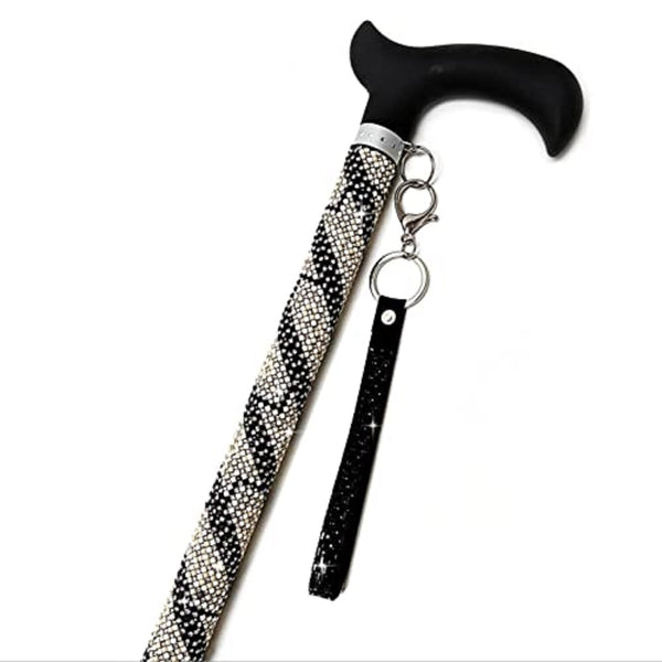 Jacqueline Kent Sugar Cane - Adjustable Cane - Beige Black