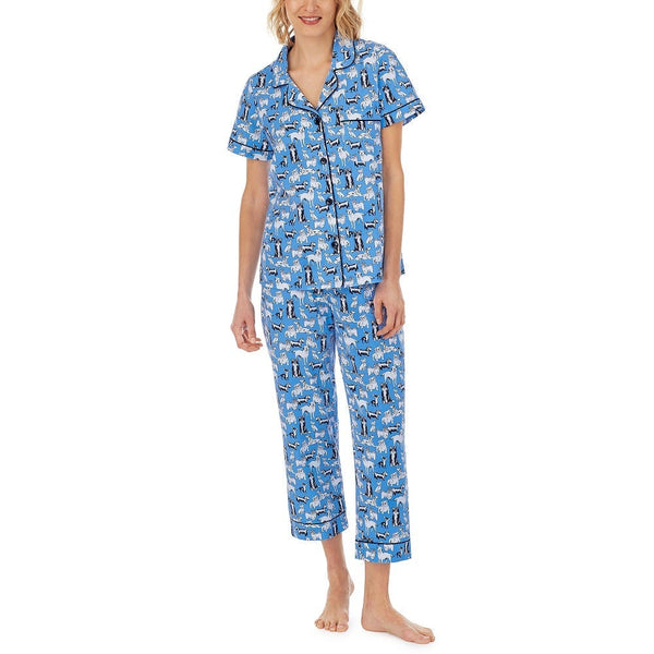 BedHead - Short Sleeve Cropped PJ Set - Part of the Family - Small