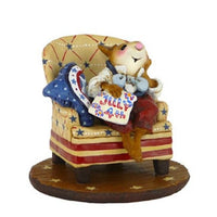 Wee Forest Folk Patriotic Mouse Nathan's Armchair Reflections