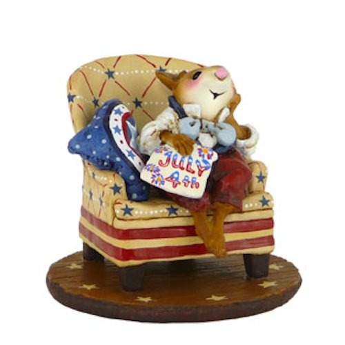 Wee Forest Folk Patriotic Mouse Nathan's Armchair Reflections