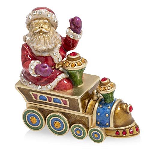 Jay Strongwater - Annual Holiday Box - 2019 Santa on a Train