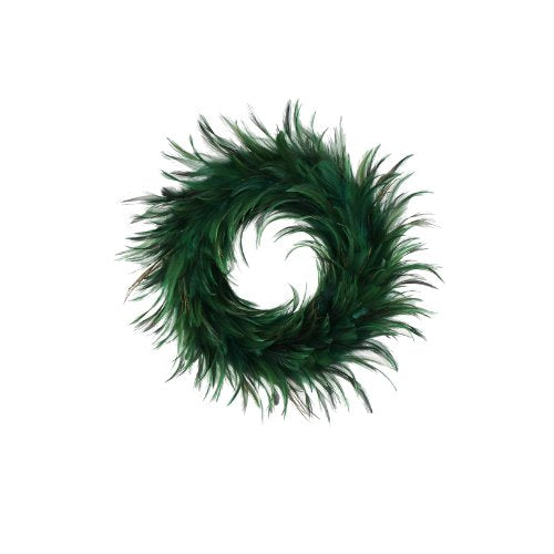 Zucker Feather - Hackle Peacock Feather Christmas Wreath - 18"