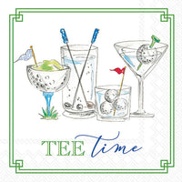 Boston International - 3-Ply 5" Beverage Napkins - Golf Drinks