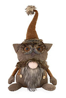 Boston International - 20" Fabric Gnome Figurine- Wes the Wise One w/ Owl Hat