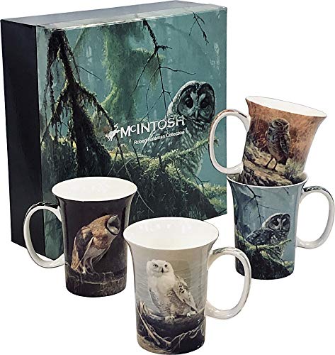 McIntosh Trading - Set of 4 Mugs - Bateman Owls