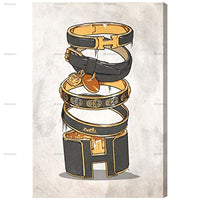 Oliver Gal - 16" x 24" Canvas Art - Dark Arm Candy